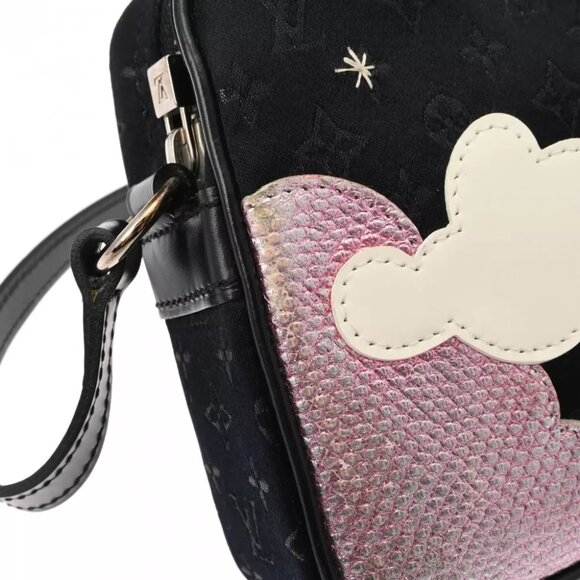 LOUIS VUITTON Monogram satin Noir M92275 shoulder bag 800000127335000 - Picture 4 of 12